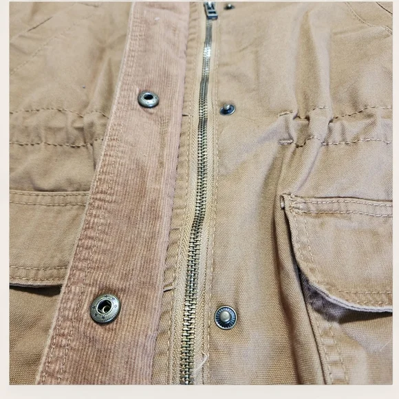 Universal Thread tan utility jacket barn coat corduroy collar L NWT - Picture 3 of 7